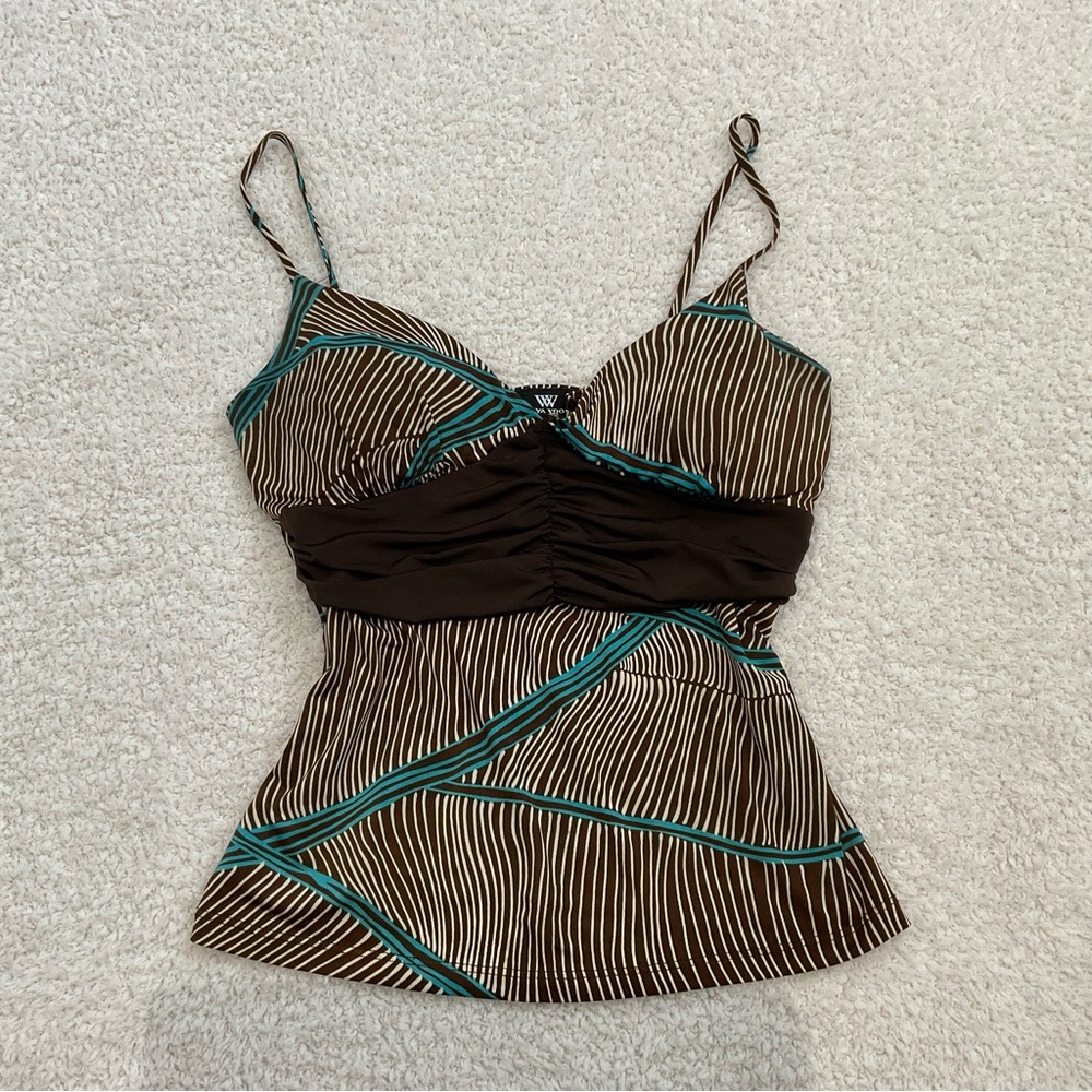 Zebra print cami y2k